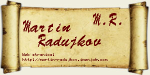 Martin Radujkov vizit kartica